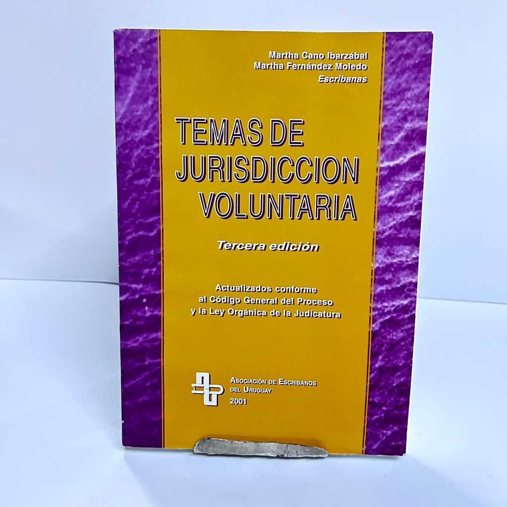 TEMAS DE JURISDICCION VOLUNTARIA. TERCERA EDICION.. | Martha Cano Ibarzàbal