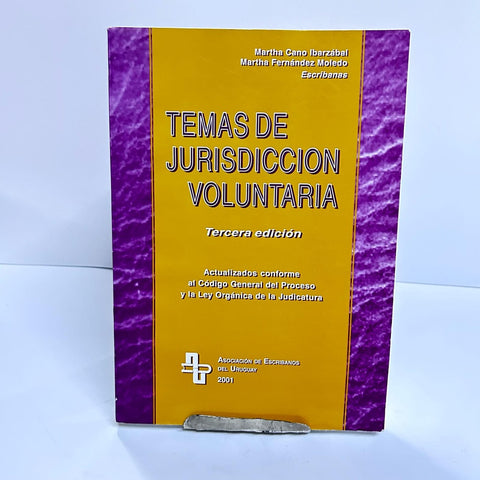 TEMAS DE JURISDICCION VOLUNTARIA. TERCERA EDICION.. | Martha Cano Ibarzàbal