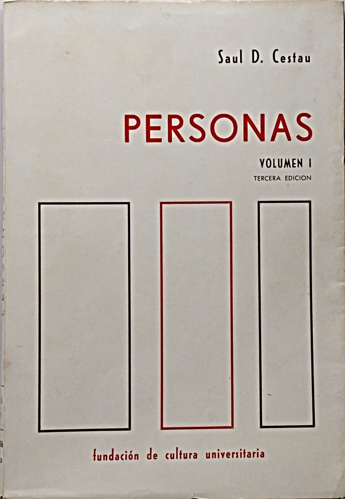 PERSONAS VOLUMEN I.. | Saul  Cestau