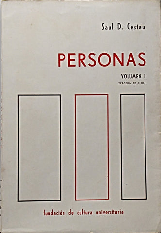 PERSONAS VOLUMEN I.. | Saul  Cestau