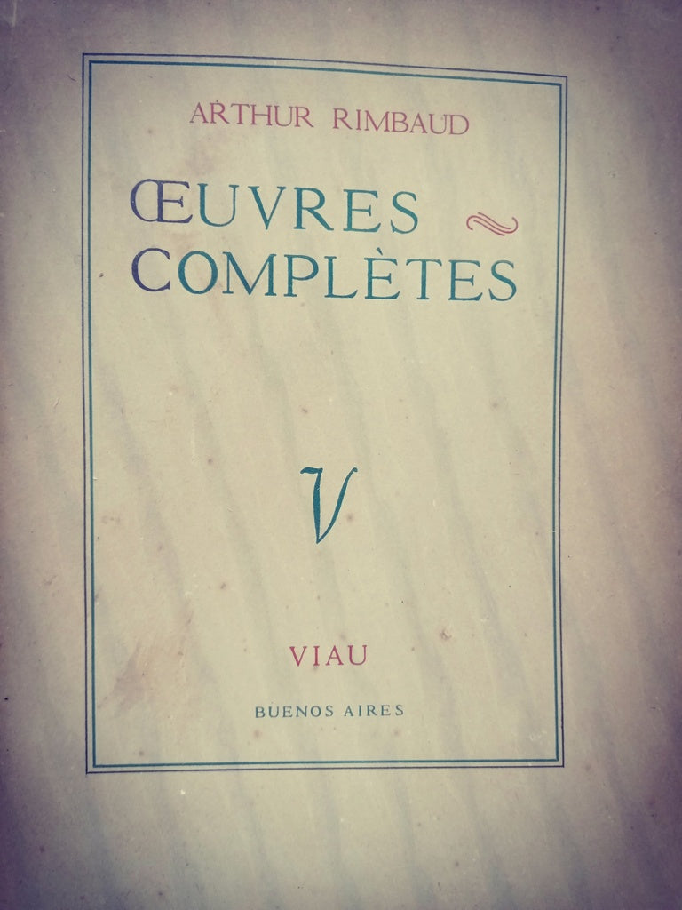 OEUVRE COMPLETES.. | Arthur Rimbaud