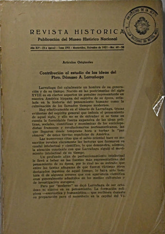 REVISTA HISTORICA. AÑO XLV - TOMO XVII..