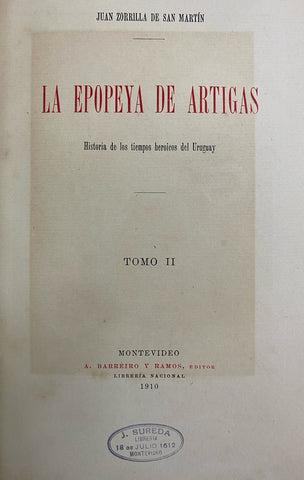 LA EPOPEYA DE ARTIGAS T2.. | JUAN ZORRILLA DE SAN MARTIN