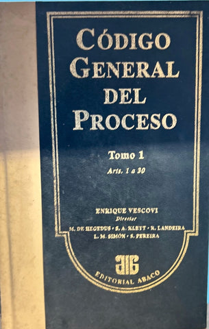 CODIGO GENERAL DEL PROCESO TOMO 1.. | Enrique Vescovi