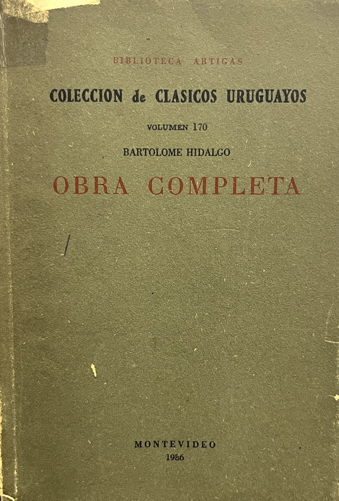 OBRA COMPLETA.. | Bartolomé Hidalgo