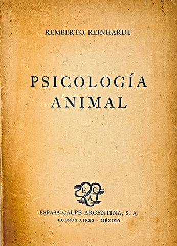 PSICOLOGIA ANIMAL.. | REMBERTO REINHARDT