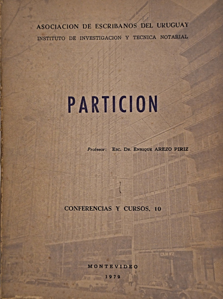 PARTICION. CONFERENCIAS Y CURSOS | Enrique  Arezo Píriz