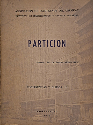 PARTICION. CONFERENCIAS Y CURSOS | Enrique  Arezo Píriz