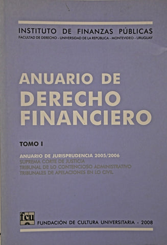 ANUARIO DE DERECHO FINANCIERO TOMO 1