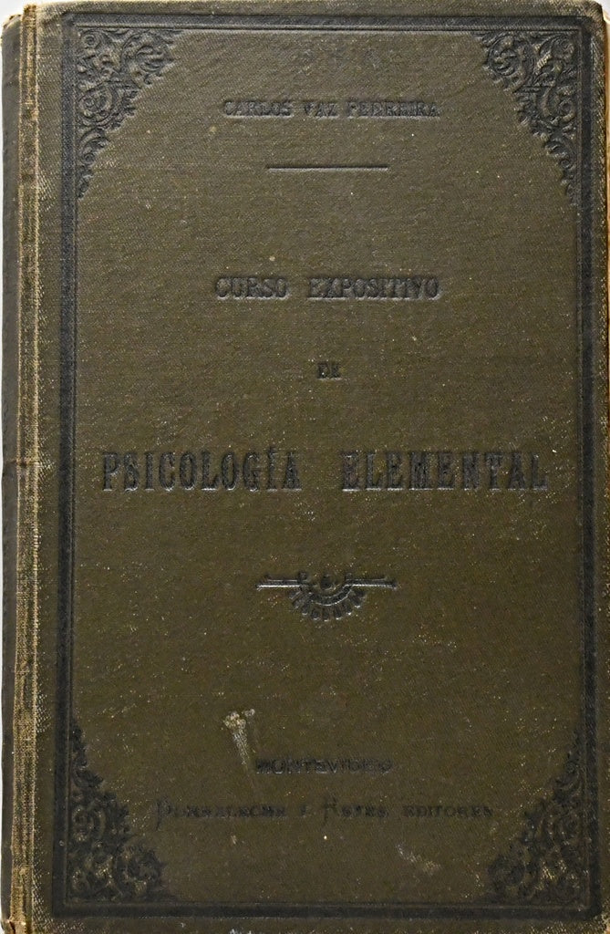 CURSO EXPOSITIVO DE PSICOLOGIA ELEMENTAL.. | CARLOS VAZ FERREIRA