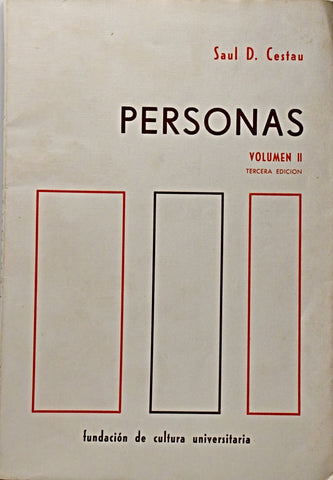 PERSONAS. VOLUMEN 2.. | Saul  Cestau
