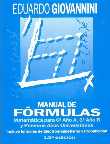 MANUAL DE FORMULAS*.. | Eduardo  Giovannini