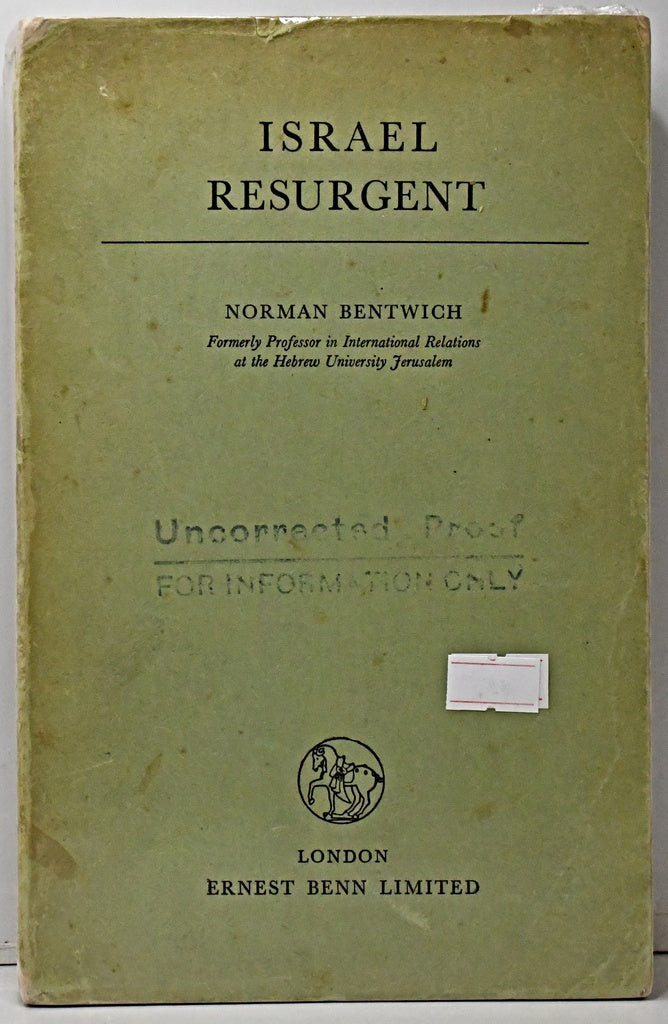 ISRAEL RESURGENT.. | Norman Bentwich