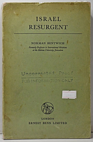 ISRAEL RESURGENT.. | Norman Bentwich