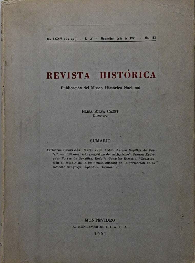 REVISTA HISTÓRICA. TOMO LV..