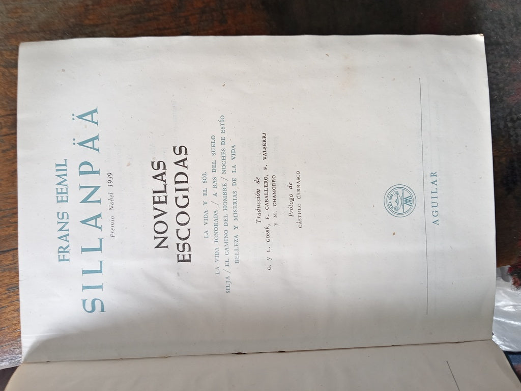 NOVELAS ESCOGIDAS | FRANZ EMIL SILLANPAA