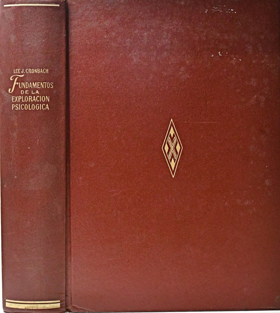 FUNDAMENTOS DE LA EXPLORACIÓN PSICOLOGICA.. | Lee J. Cronbach