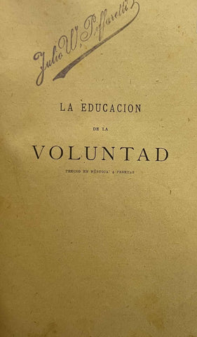 LA EDUCACIÓN DE LA VOLUNTAD.. | RIBOT