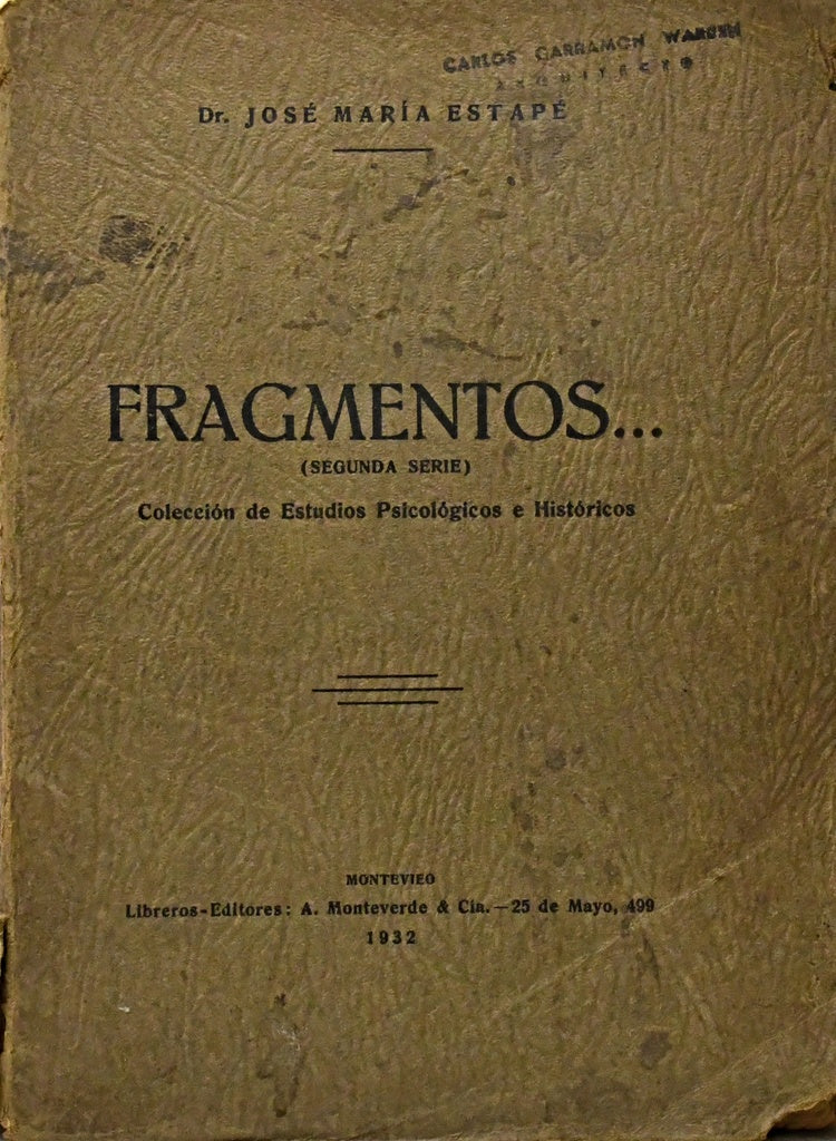 FRAGMENTOS (SEGUNDA PARTE).. | José María  Estapé