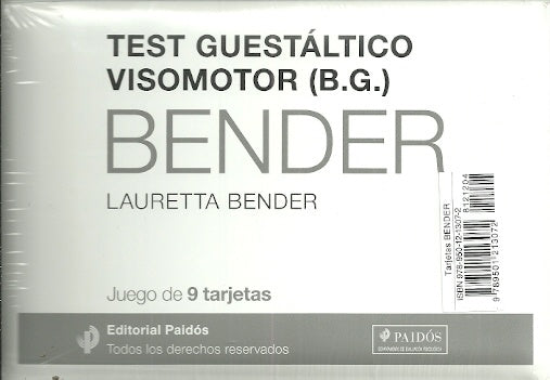 TEST GUESTALTICO VISOMOTOR..* | Lauretta Bender