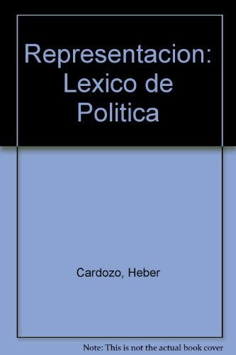 Representacion, lexico de politica  | Bruno Accarino